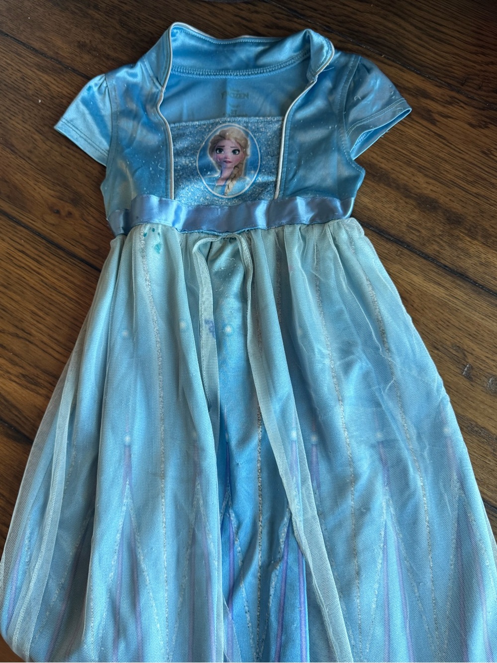 Disney Light Blue Elsa Costume Dress with Satin Bodice